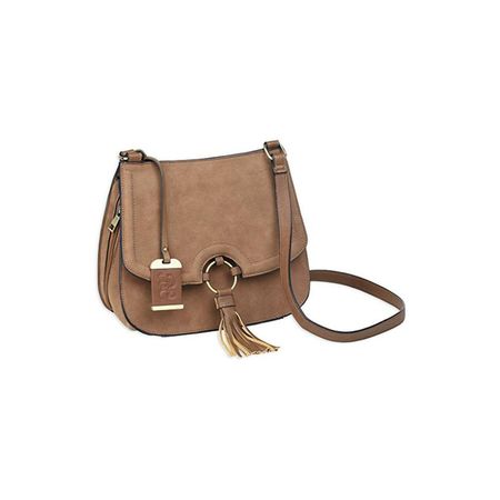 BULLDOG CASES Bulldog Concealed Carry Purse Crossbody Small Camel Suede BDP-034